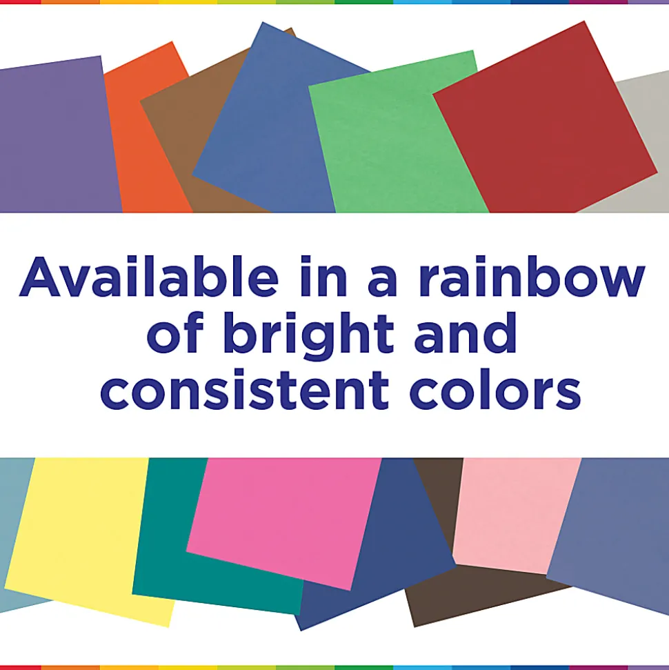 Prang® Construction Paper, 12" x 18", White, Pack Of 50