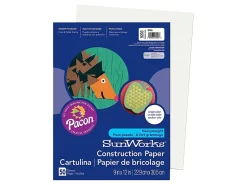 Prang® Construction Paper, 9" x 12", White, Pack Of 50, 9203