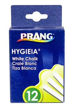 Prang® Hygieia® Dustless Chalk, White, Box Of 12