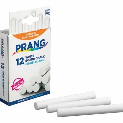 Prang® Hygieia® Dustless Chalk, White, Box Of 12
