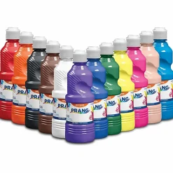 Prang® Ready-To-Use Tempera Paint, 16 Oz., Assorted Colors, Pack Of 12