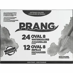 Prang® Semi-Moist Watercolor Master Set, Assorted Colors, 0.17 Oz, Set Of 36