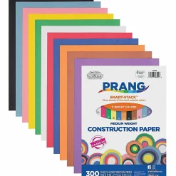Prang® Smart-Stack™ Medium Weight Construction Paper, 9