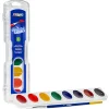 Prang® Washable Watercolors 8-Color Set With Brush, Assorted Colors
