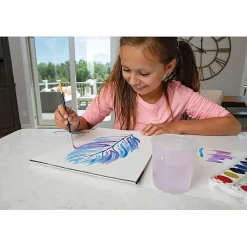 Prang® Washable Watercolors 8-Color Set With Brush, Assorted Colors