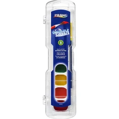 Prang® Washable Watercolors 8-Color Set With Brush, Assorted Colors