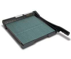 PremierĀ® Heavy-Duty Wood Base Paper Trimmer, 12", Green