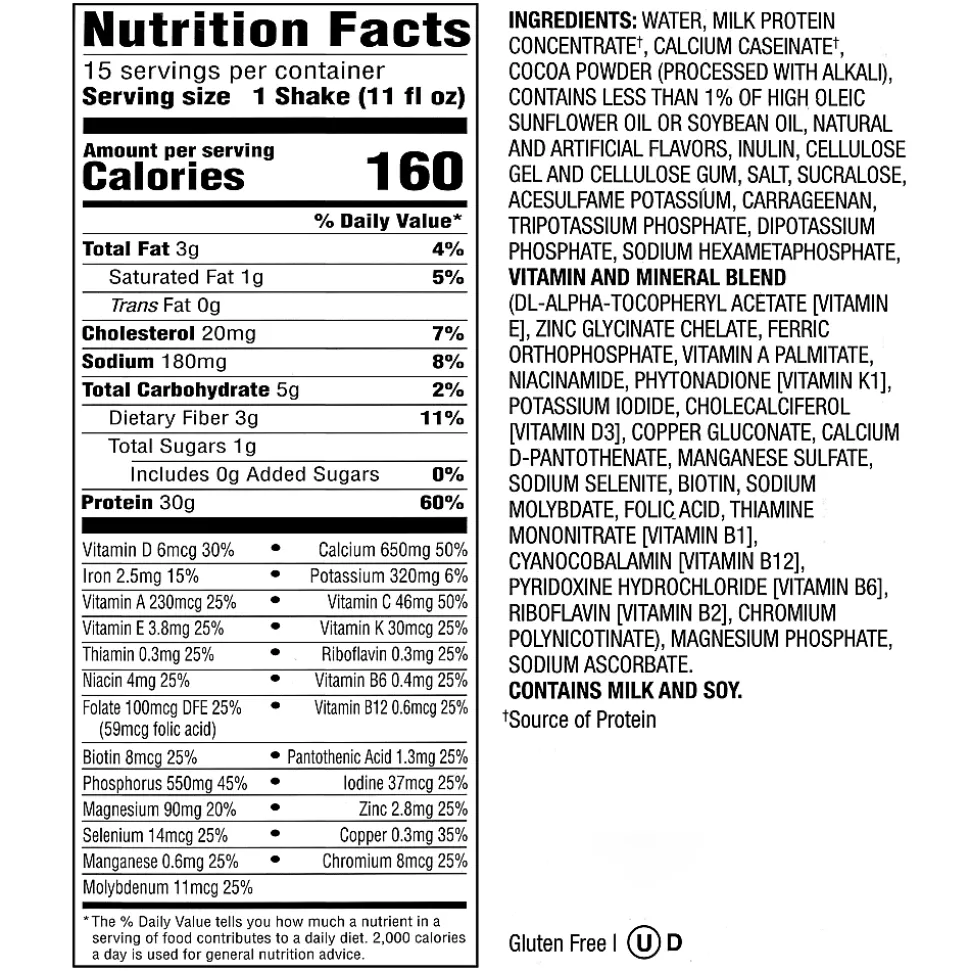 Premier Protein Chocolate Ready to Drink Shakes, 11 Oz, Pack Of 15 Shakes