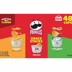 Pringles Crisps Grab ‘N Go Variety Pack, Case Of 48 Containers