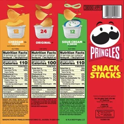 Pringles Crisps Grab ‘N Go Variety Pack, Case Of 48 Containers