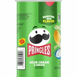Pringles® Sour Cream & Onion Cans, 2.50 Oz, Carton Of 12 Cans