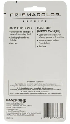 PrismacolorĀ® Magic RubĀ® Vinyl Erasers, Beige, Pack Of 3
