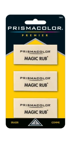 Prismacolor® Magic Rub® Vinyl Erasers, Beige, Pack Of 3