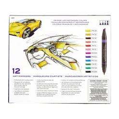 Prismacolor® Premier® Double-Ended Art Markers, Primary/Secondary Colors, Set Of 12