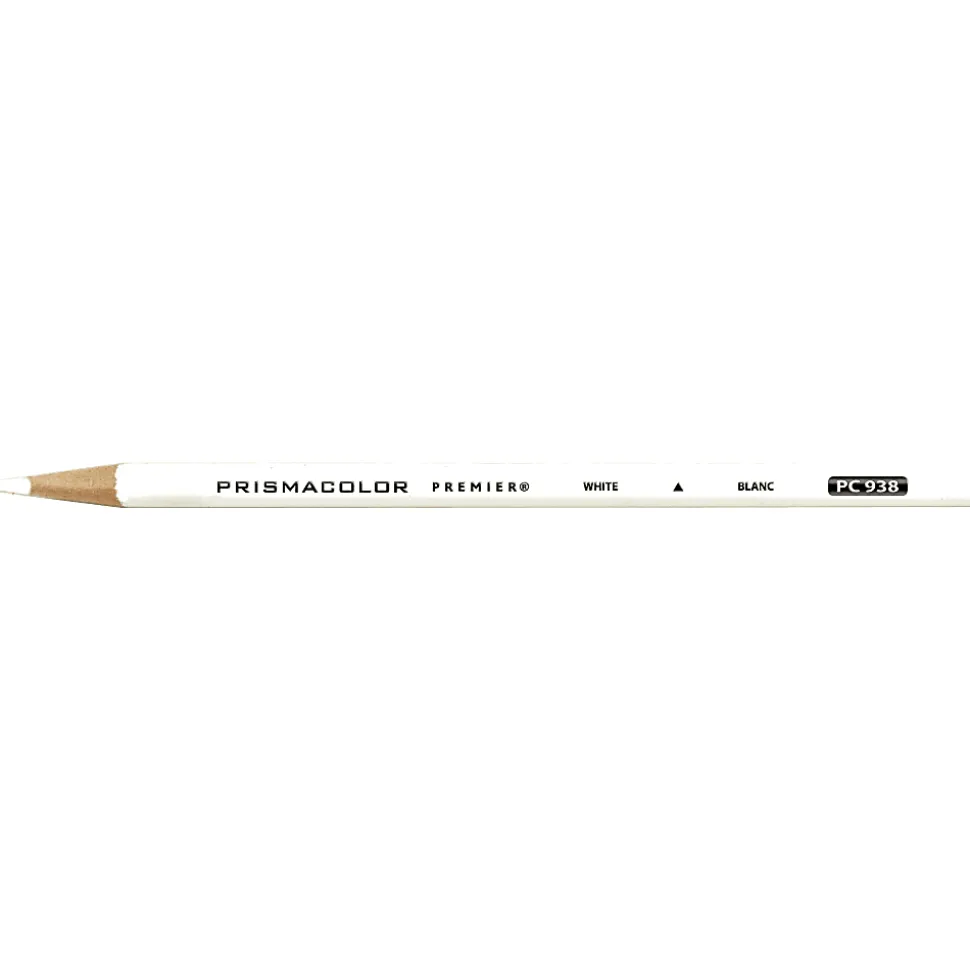 Prismacolor® Professional Thick Lead Art Pencil, White, Set Of 12
