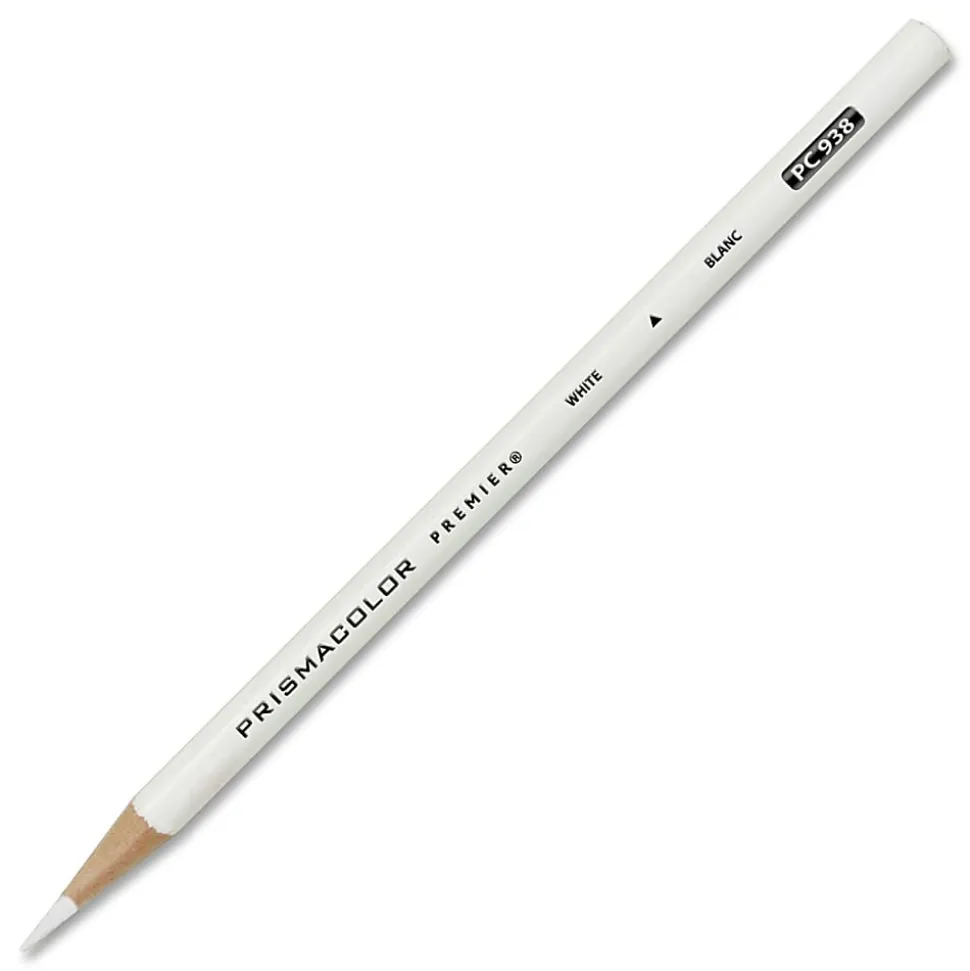 Prismacolor® Professional Thick Lead Art Pencil, White, Set Of 12