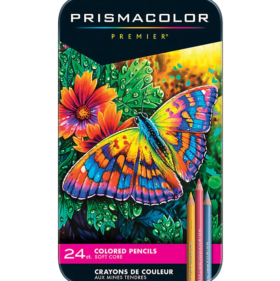 Prismacolor® Professional Thick Lead Art Pencils, Assorted Colors, Set Of 24 Pencils