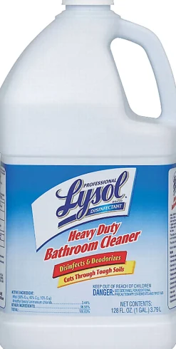 Professional Lysol Disinfectant Heavy Duty Bathroom Cleaner Concentrate, 128 Oz Bottle