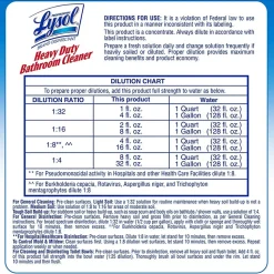 Professional Lysol Disinfectant Heavy Duty Bathroom Cleaner Concentrate, 128 Oz Bottle