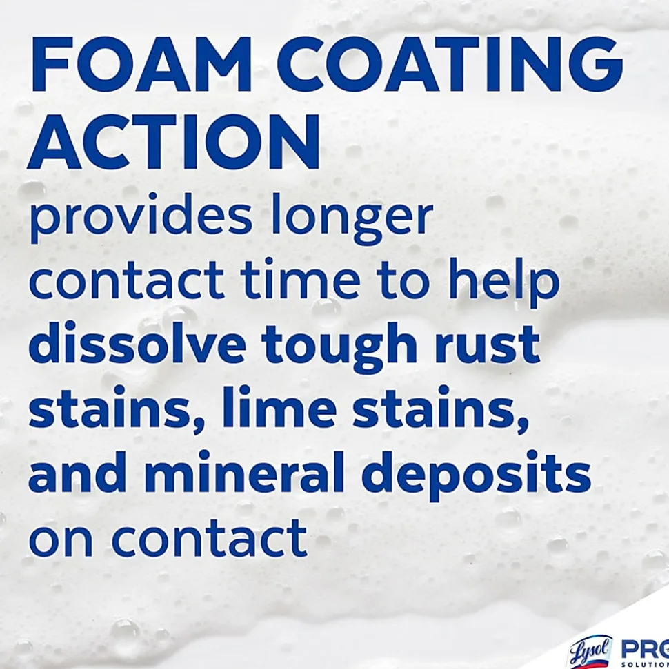 Professional Lysol Disinfectant Foam Cleaner, 24 Oz Bottle, Case Of 12