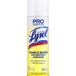 Professional Lysol Disinfectant Foam Cleaner, 24 Oz Bottle, Case Of 12