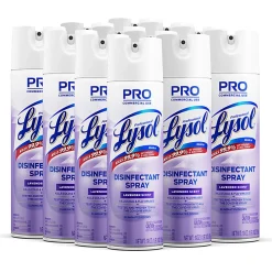 Professional Lysol Disinfectant Spray, 19 Oz, Lavender Scent, Box Of 12 Bottles