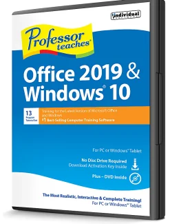 Professor Teaches® Office 2019 & Windows® 10, Disc