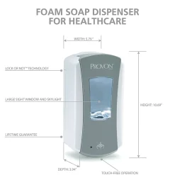 PROVON® LTX-12™ Dispenser, Gray/White