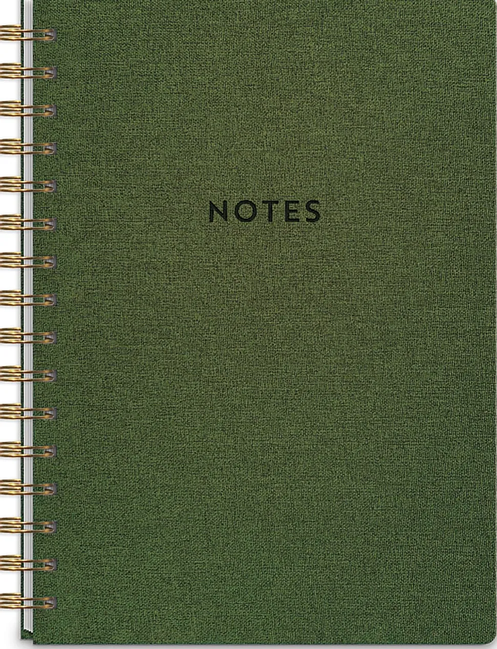 Punch Studio Softcover Journal, 6-1/2” x 8-1/2”, Legal Rule, 256 Pages, Olive