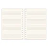 Punch Studio Vegan Leather Spiral Journal, 6-1/4” x 8-1/2”, Legal Rule, 144 Pages, Blue