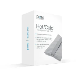 Pure Enrichment Hot/Cold Therapeutic Gel Pack, 9" x 6", Gray