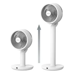 Pure Enrichment 2-In-1 Circulating Floor And Desk Fan, 35