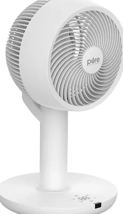 Pure Enrichment 2-In-1 Circulating Floor And Desk Fan, 35