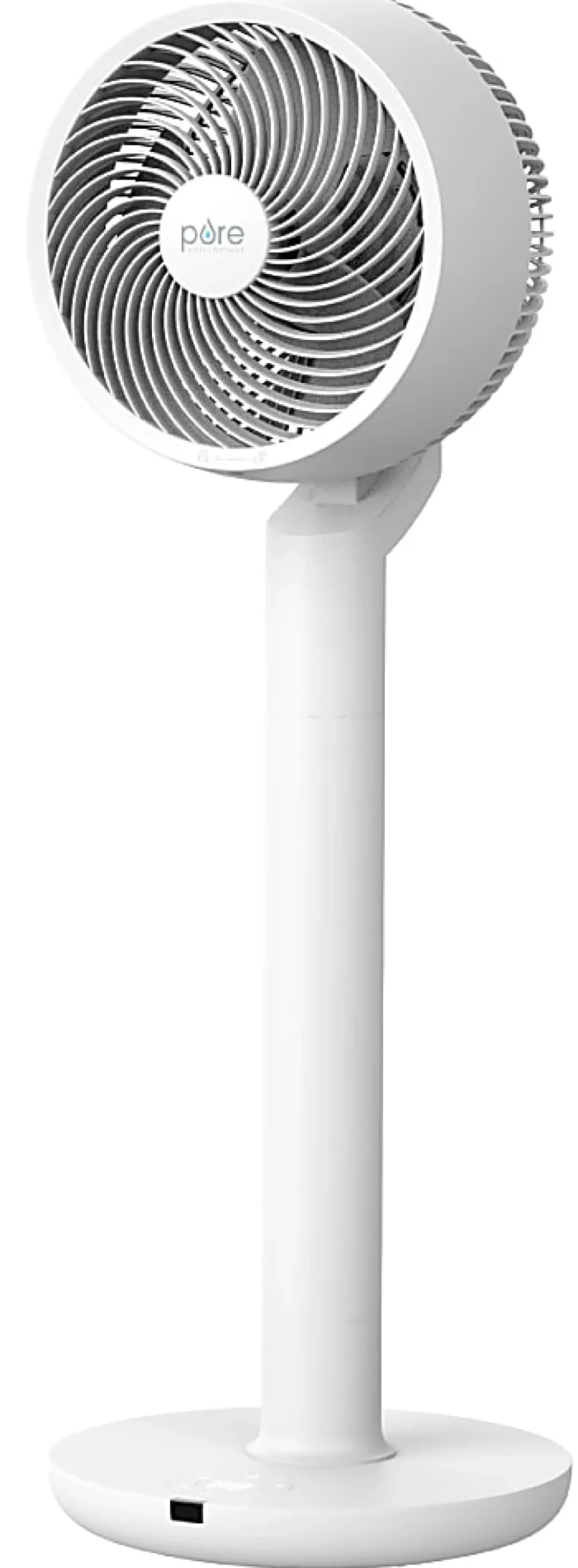 Pure Enrichment 2-In-1 Circulating Floor And Desk Fan, 35" x 12-1/4", White
