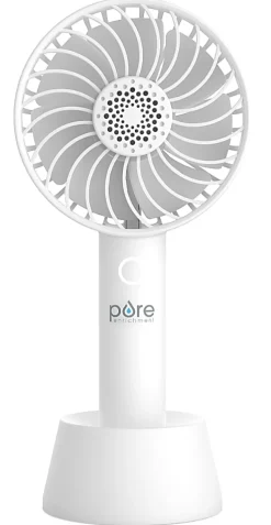 Pure Enrichment® PureBreeze™ Personal Handheld Fan With Base, White