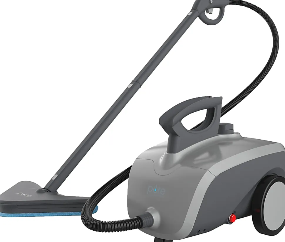 Pure Enrichment PureClean XL 1500W Rolling Portable Steam Cleaner, 1.5 L