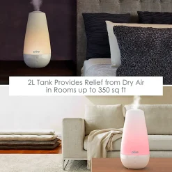 Pure Enrichment PureSpa XL Cool Mist Humidifier And Essential Oil Diffuser, 5-1/2" x 12"