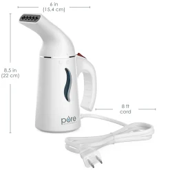 Pure Enrichment PureSteam Portable Fabric Steamer, White