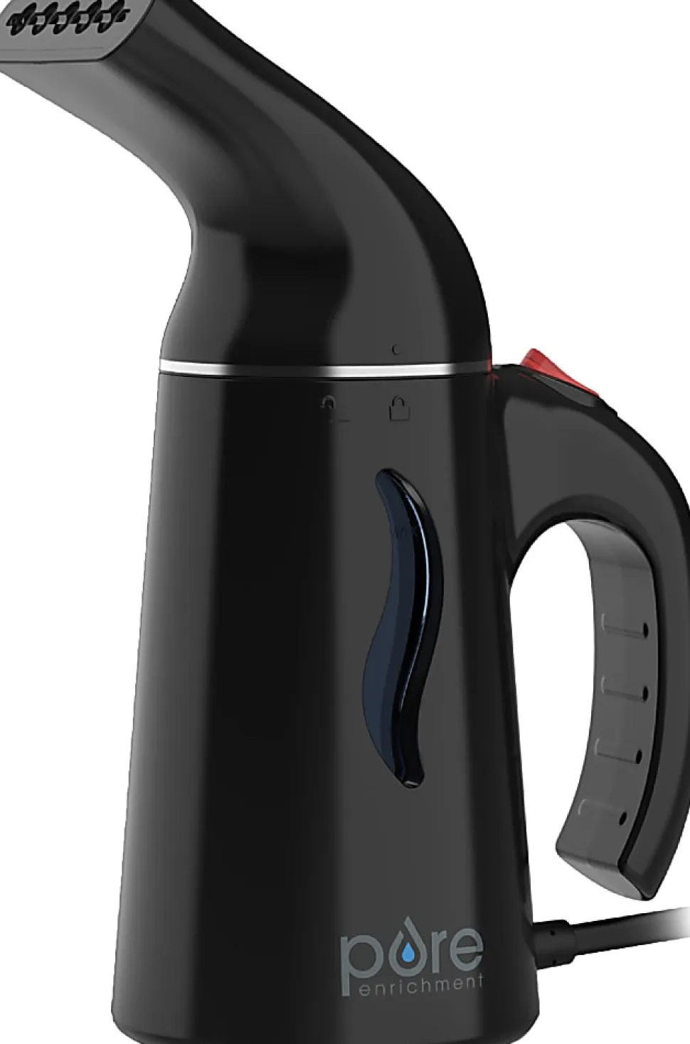 Pure Enrichment PureSteam Portable Fabric Steamer, Black