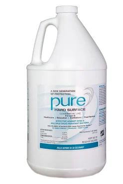Pure Hard Surface Disinfectant, 1 Gallon (128 Oz), Clear, Case Of 2 Bottles