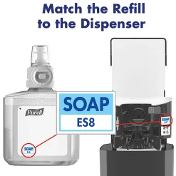 PURELL Advanced Foam Hand Sanitizer Refill, Clean Scent, ES8 Refill, 1200mL, Pack of 2