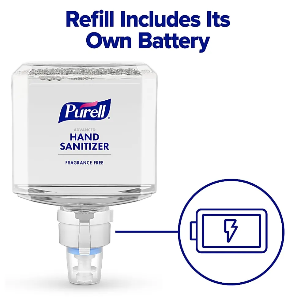 PURELL Advanced Foam Hand Sanitizer Refill, Clean Scent, ES8 Refill, 1200mL, Pack of 2