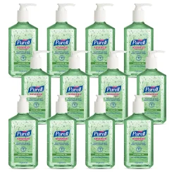 PURELL® Advanced Hand Sanitizer Soothing Gel, Fresh Scent, 12 fl oz Pump Bottle, Case Of 12