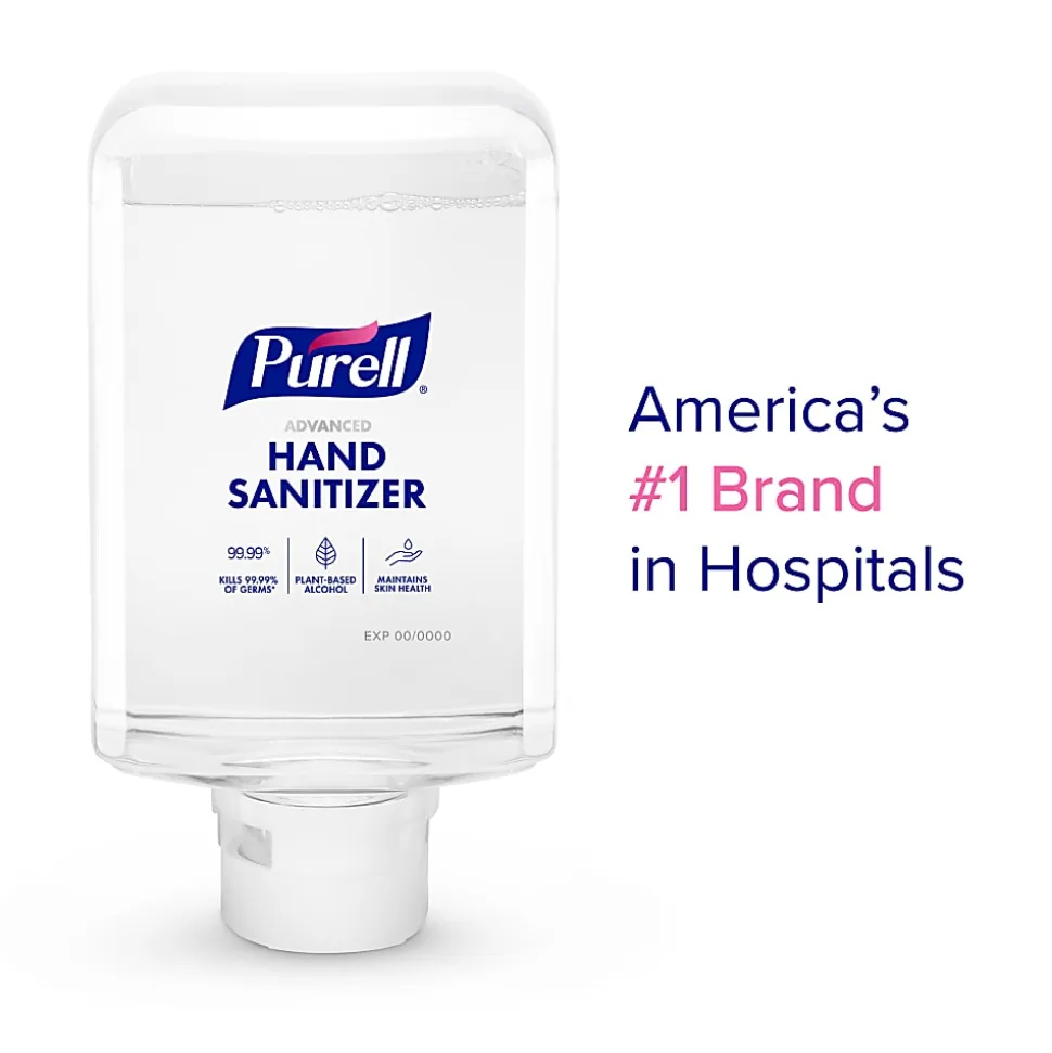 PURELL® Advanced Hand Sanitizer Foam, ES10 Refill, Fragrance-Free, 1200 mL, Case of 2 Refills