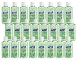 PURELLĀ® Advanced Hand Sanitizer Soothing Gel, Fresh Scent, 4-oz. Flip-Cap Bottle, 24/Carton