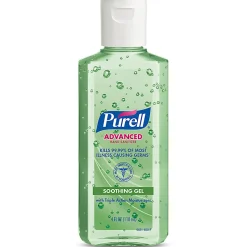 PURELL® Advanced Hand Sanitizer Soothing Gel, Fresh Scent, 4-oz. Flip-Cap Bottle, 24/Carton