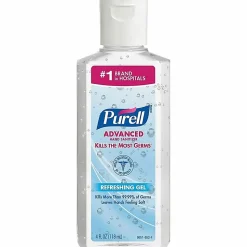 PURELL Advanced Hand Sanitizer Refreshing Gel for First Aid Providers, 4 fl oz Flip-Cap Bottle (Pack of 24)