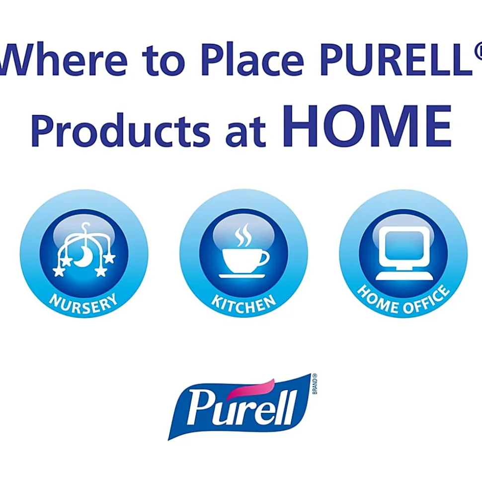 PURELL® Advanced Hand Sanitizer Soothing Gel, Fresh Scent, 12 fl oz Pump Bottle