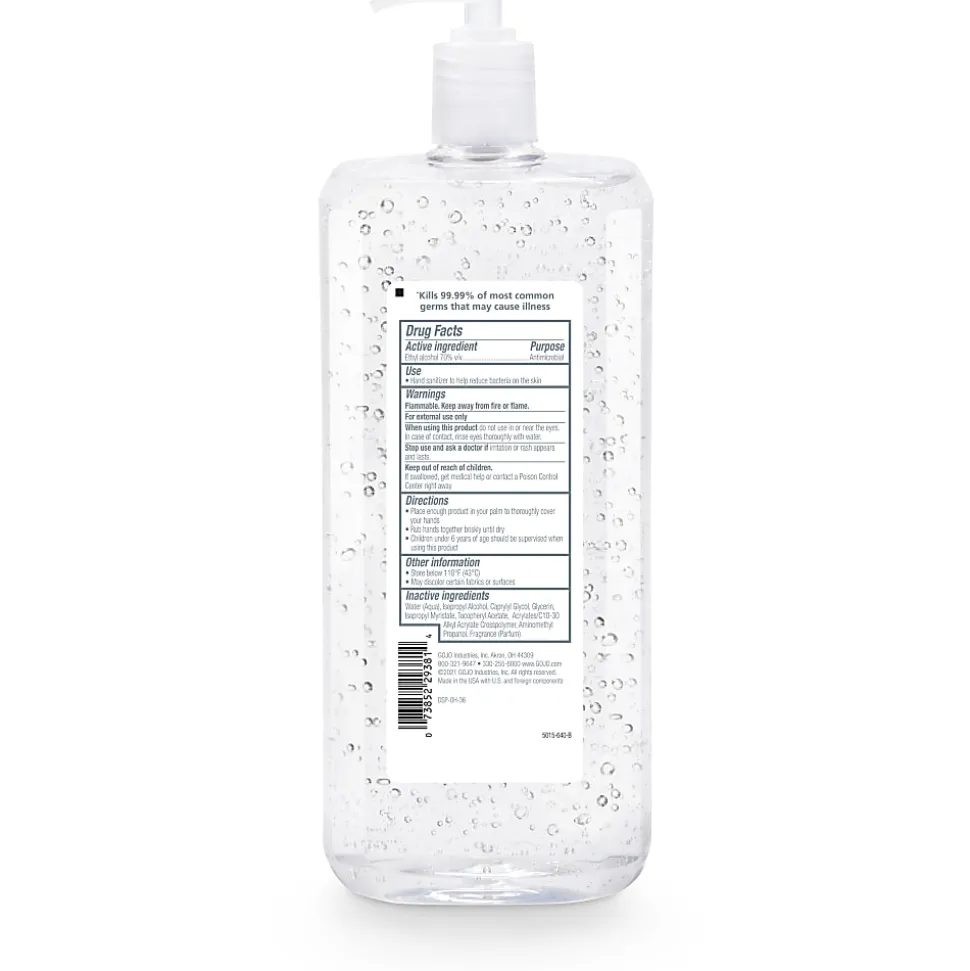 PURELL® Advanced Hand Sanitizer Refreshing Gel, Clean Scent, 1.5 Liter Pump Bottle (Pack of 4)