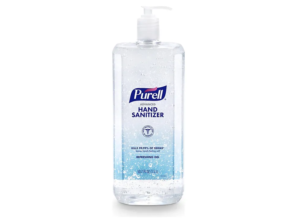PURELL® Advanced Hand Sanitizer Refreshing Gel, Clean Scent, 1.5 Liter Pump Bottle (Pack of 4)